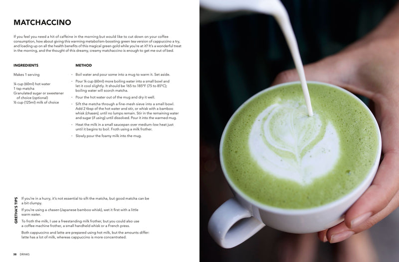 MATCHA, THE COOKBOOK. BY GRETHA SCHOLTZ, ENGLISH EDITION